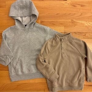 1 hoodie, 1 mock neck size 6/7